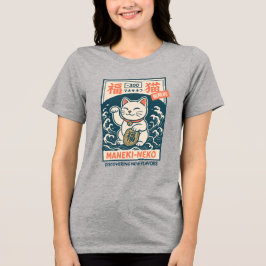 Maneki-Neko Tri-Blend Shirt