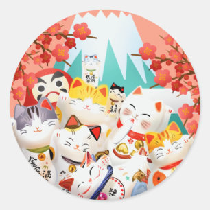 Manekineko Hanami Party Stickers