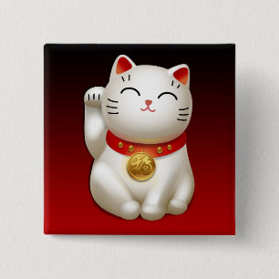 Manekineko-persönlicher Freifahrausweis mit Button