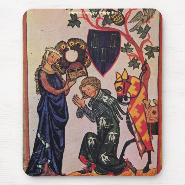 Manesse Codex Religiöse Kunst Mauspad (Vorne)
