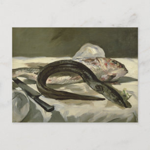 Manet   Aal and Red Mullet, 1864 Postkarte