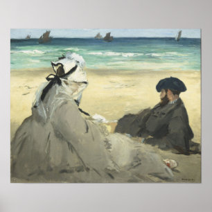 Manet - Am Strand Poster