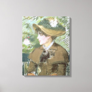Manet   auf der Bank, 1879 Leinwanddruck