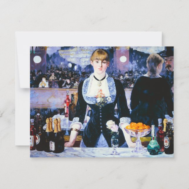 Manet Bar at the Folies Bergere Einladungen (Vorderseite)