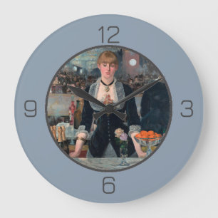 Manet Bar im Folies-Bergère Party Collection Große Wanduhr