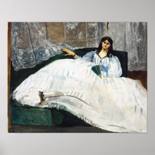 Manet - Baudelaires Geliebte, ruhend Poster