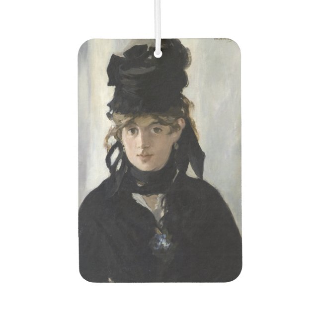 Manet - Berthe Morisot mit einem Blumenstrauß Autolufterfrischer (Vorderseite)