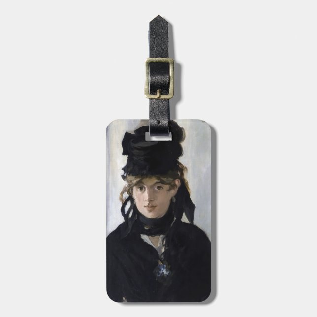 Manet - Berthe Morisot mit einem Blumenstrauß Gepäckanhänger (Vorderseite vertikal)