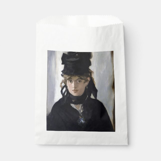 Manet - Berthe Morisot mit einem Blumenstrauß Geschenktütchen (Vorderseite)