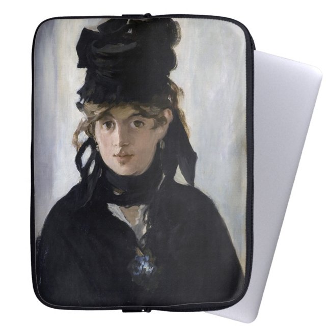 Manet - Berthe Morisot mit einem Blumenstrauß Laptopschutzhülle (Von Creator hochgeladen)
