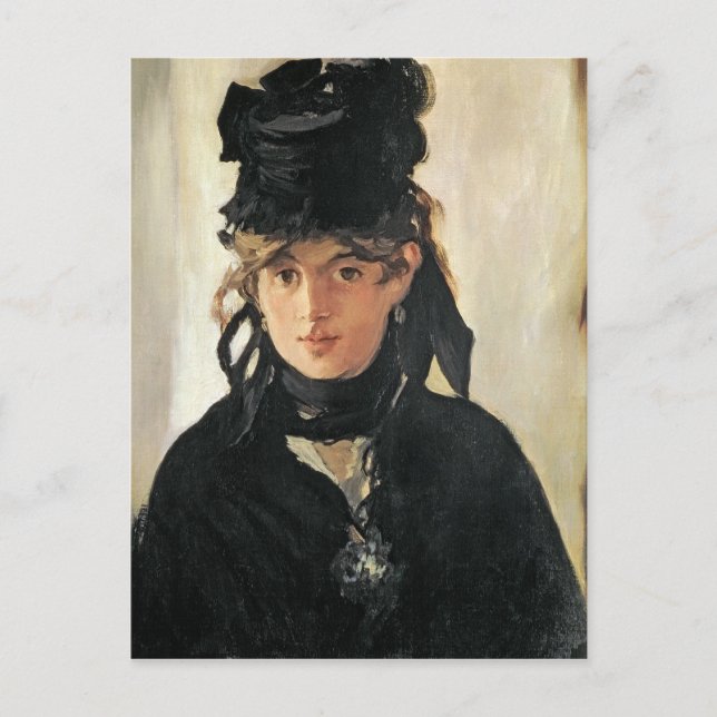 Manet | Berthe Morisot mit einem Bouquet aus Viole Postkarte (Vorderseite)