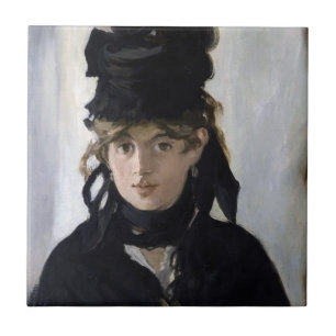 Manet - Berthe Morisot mit einem Veilchenstrauß Fliese