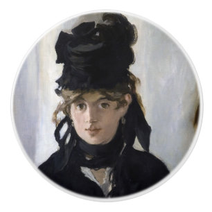 Manet - Berthe Morisot mit einem Veilchenstrauß Keramikknauf