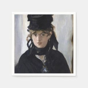 Manet - Berthe Morisot mit einem Veilchenstrauß Serviette