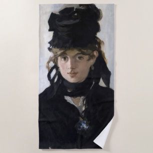 Manet - Berthe Morisot mit einem Veilchenstrauß Strandtuch