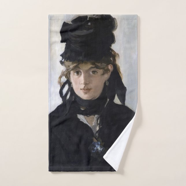 Manet - Berthe Morisot with a bouquet of violets (Serviette à main)