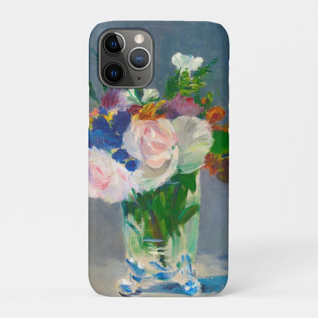 Manet-Blume in einer Crystal Vase Case-Mate iPhone Hülle (Rückseite)