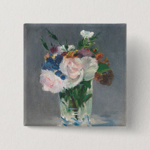 Manet Blumen in einem Kristallvase, c.1882 Button