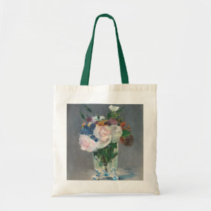 Manet Blumen in einem Kristallvase, c.1882 Tragetasche