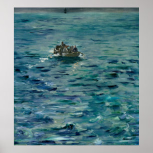 Manet   das Entweichen von Henri de Rochefort Poster