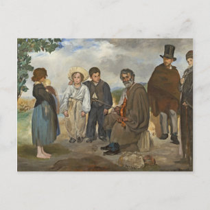 Manet Der alte Musiker, 1862 Postkarte