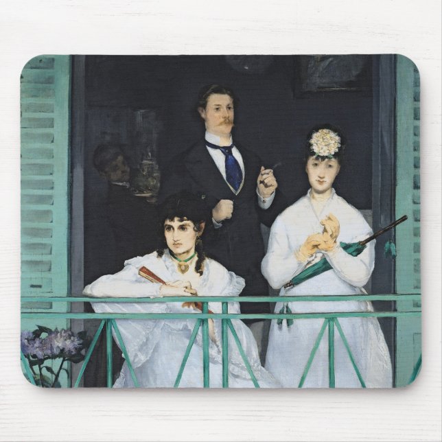 Manet | der Balkon, 1868-9 Mousepad (Vorne)