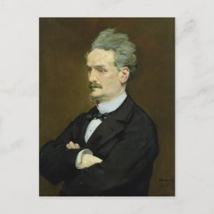 Manet   Der Journalist Henri Rochefort , 1881 Postkarte