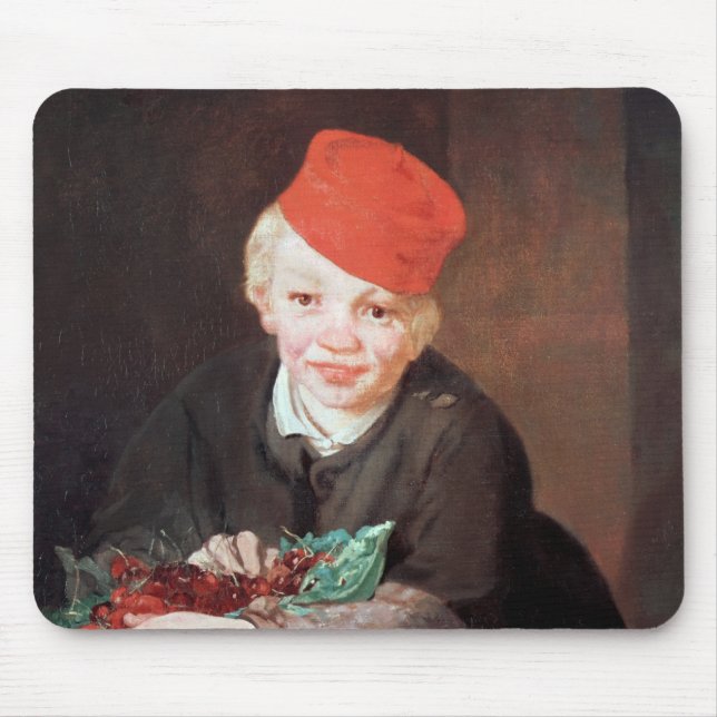Manet | der Junge mit den Kirschen, 1859 Mousepad (Vorne)