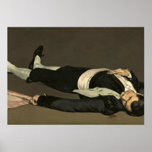 Manet   der tote Toreador, c.1864 Poster