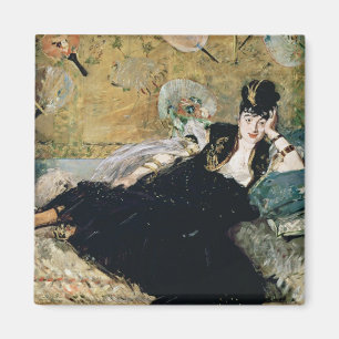 Manet   die Dame mit Fächern Magnet
