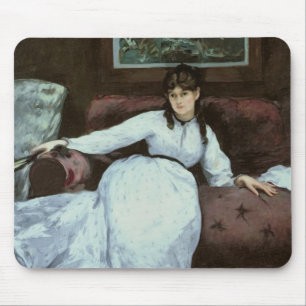 Manet   die Erholung, Porträt von Berthe Morisot Mousepad