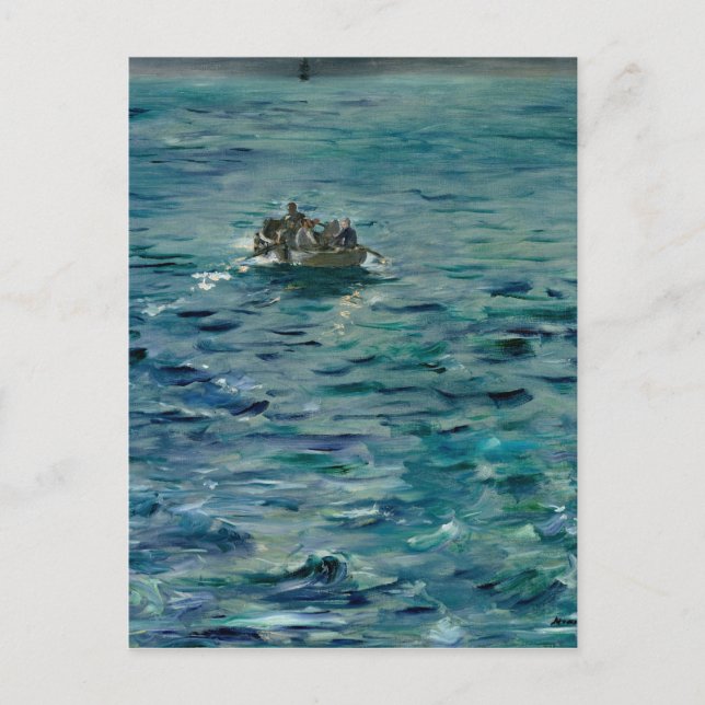 Manet | Die Flucht von Henri de Rochefort Postkarte (Vorderseite)