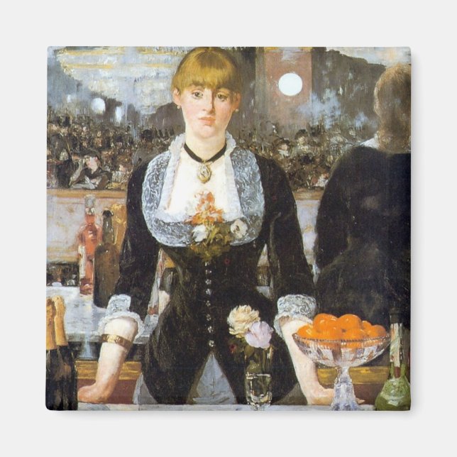Manet: Ein Bar in den Folies-Bergere, 1882 Magnet (Vorne)