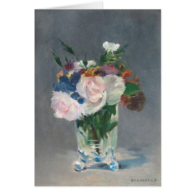 Manet | Flowers dans un vase crystal, c.1882 (Devant)
