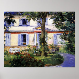 Manet - Haus in Rueil, 1882 Poster
