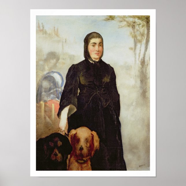 Manet | Hundin, 1858 Poster (Vorne)