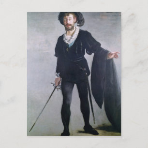 Manet Jean Baptiste Faure als Hamlet, 1877 Postkarte