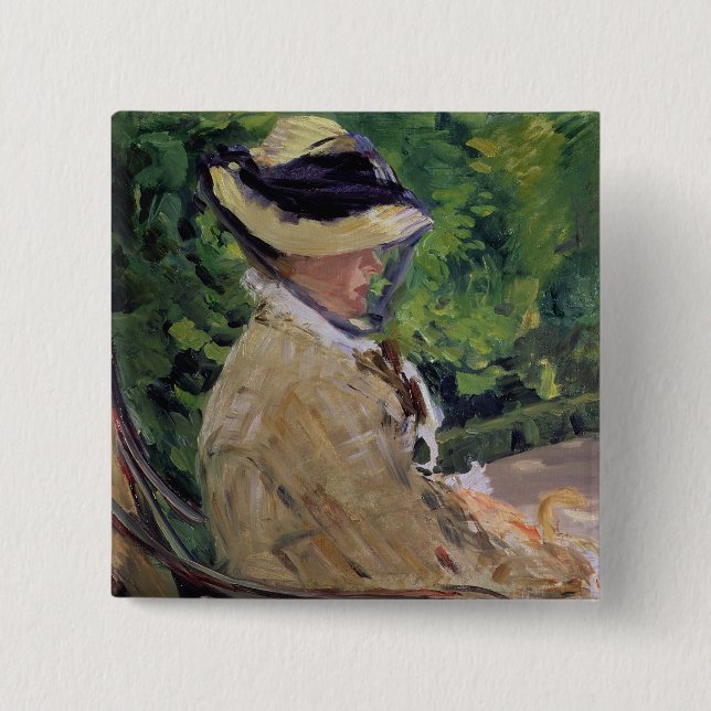 Manet | Madame Manet bei Bellevue Button (Vorderseite)