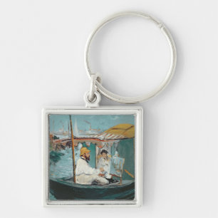 Manet Monet in seinem sich hin- und Schlüsselanhänger