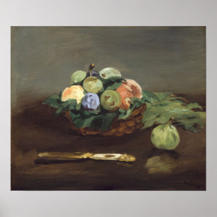 Manet - Obstkorb Poster