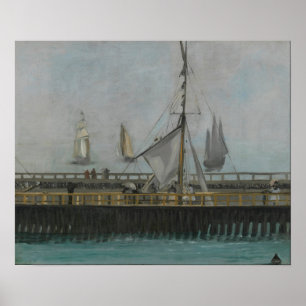 Manet - Pier in Boulogne Poster
