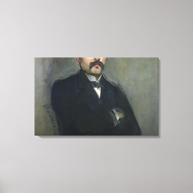 Manet | Portrait von Georges Clemenceau, 1879 Leinwanddruck (Vorderseite)