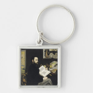 Manet   Porträt von Emile Zola 1868 Schlüsselanhänger