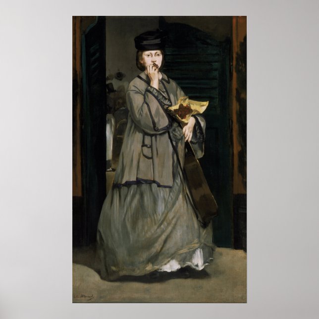 Manet - Street Singer Poster (Vorne)
