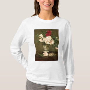 Manet   Vase Pfingstrosen auf einem kleinen T-Shirt