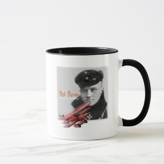 Manfred Von Richthofen (der rote Baron) 1918 Tasse (Rechts)
