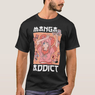 Manga Addict Japanisch Anime Lover Japan Kawaii Ot T-Shirt