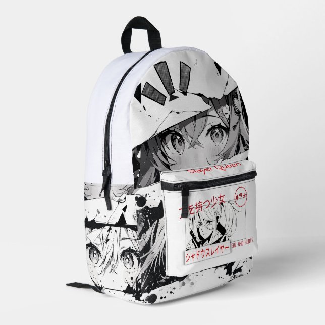 Manga Backpack Anime  Bedruckter Rucksack (Rückseitige Ecke links)