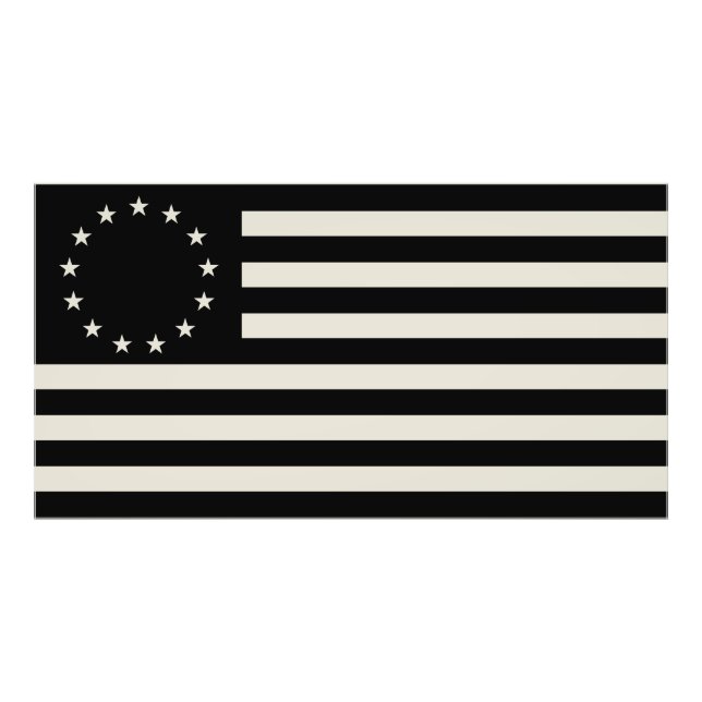 Manga, Betsy Ross Flag oder Circle American Flag Fotodruck (Vorne)