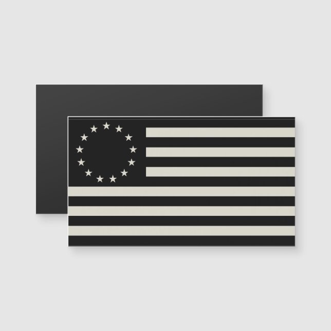 Manga, Betsy Ross Flag oder Circle American Flag Magnetkarte (Vorne/Hinten)